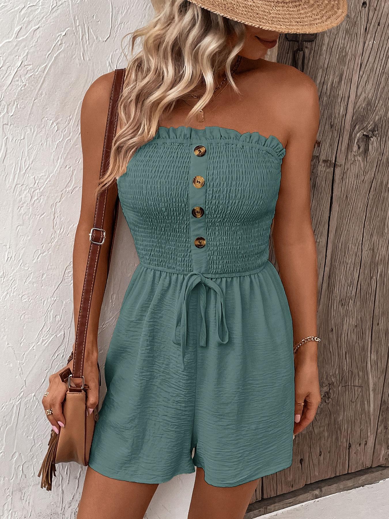Mono con acabado Boho fluido casual · formal