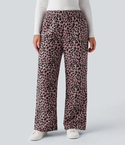 Paola | Pantalón de Pana Leopardo Cintura Alta