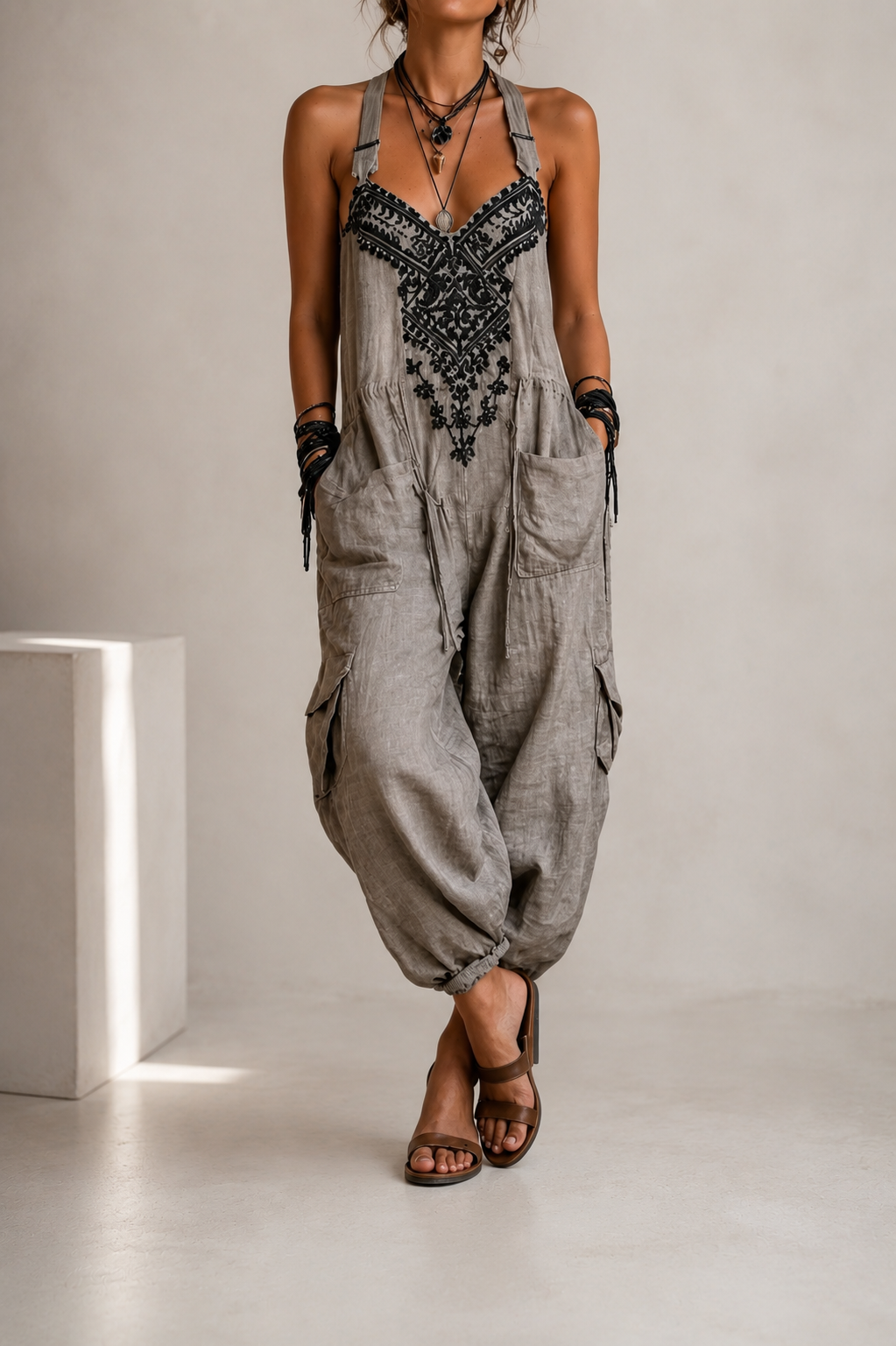 Erminilda | Mono bohemio bordado