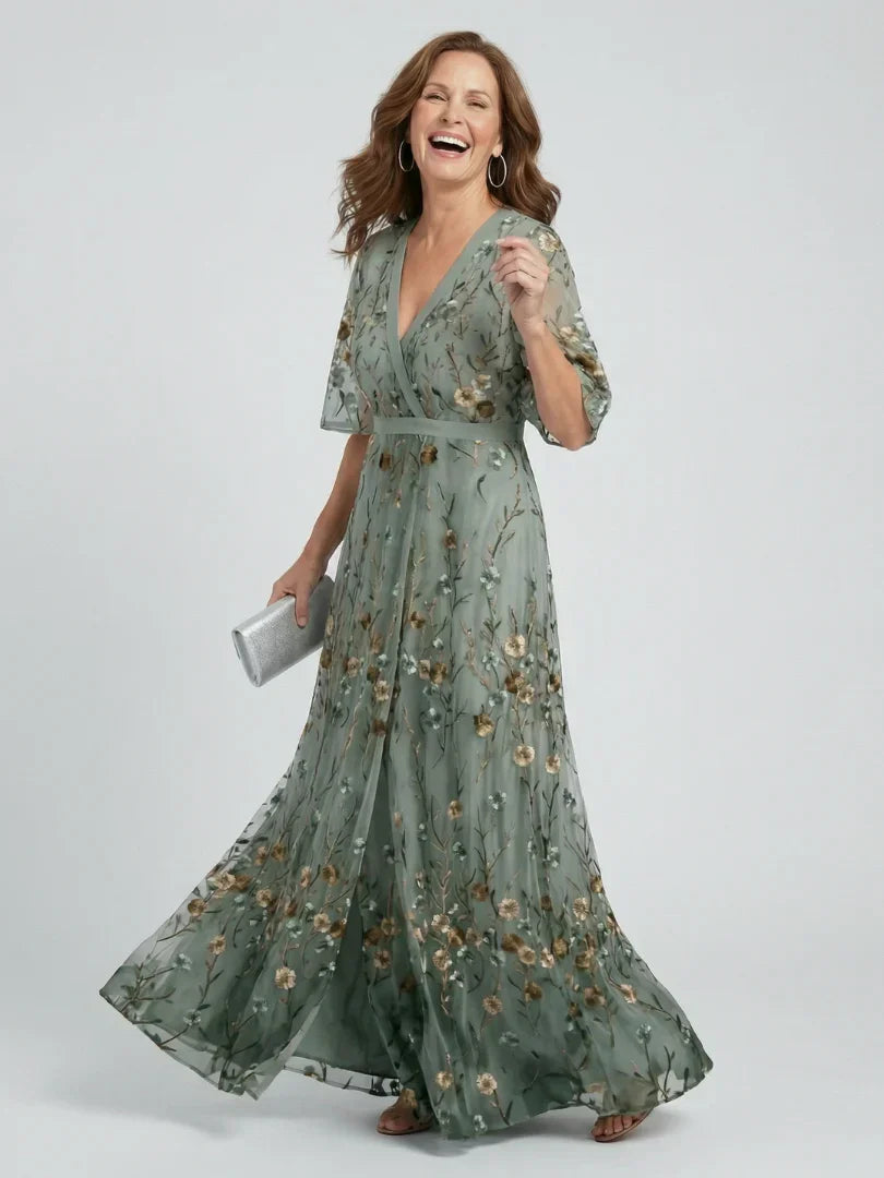 Marina | Vestido midi floral holgado