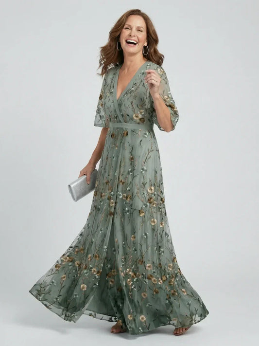 Marina | Vestido midi floral holgado