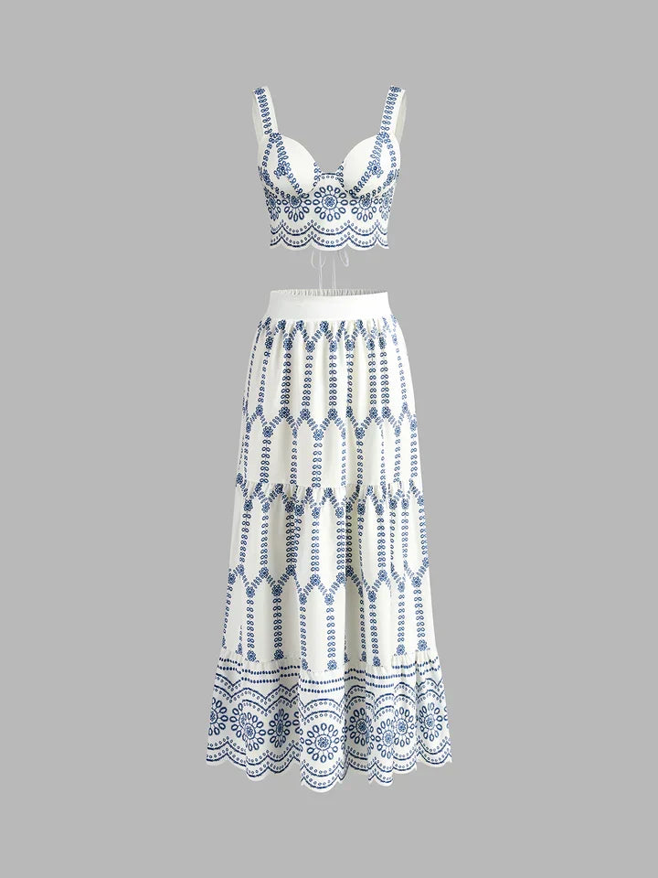 Conjunto Capri Azul Mediterráneo