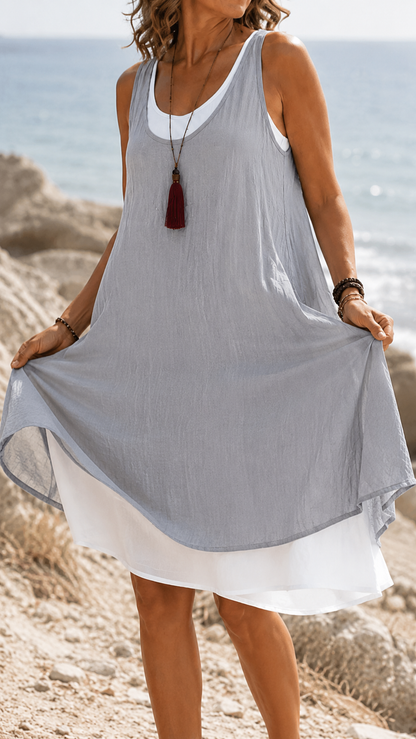 Marbella | Vestido de Verano con Doble Capa y Bolsillos  ¡Hoy -50%!