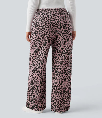 Paola | Pantalón de Pana Leopardo Cintura Alta