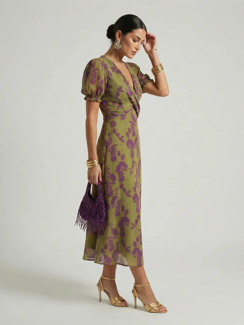 Vanesa | Vestido midi Floral holgado