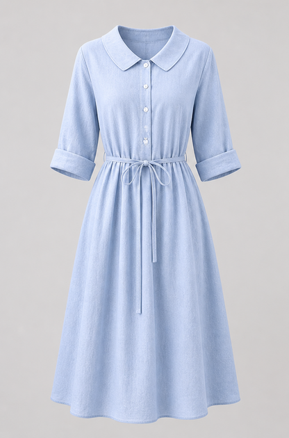 Verano Azul | Elegante Vestido Midi casual · formal