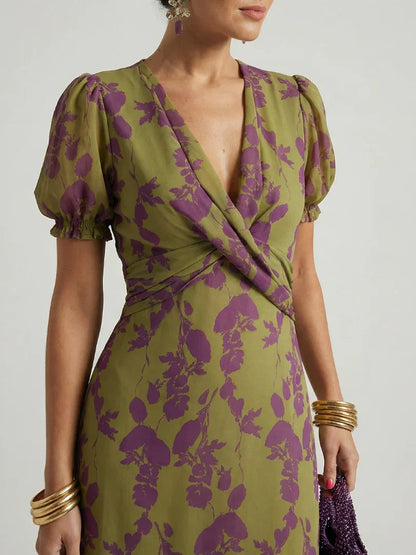 Vanesa | Vestido midi Floral holgado