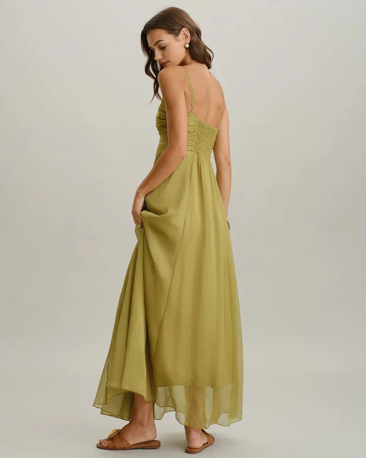 Valeria | Vestido atemporal largo fruncido