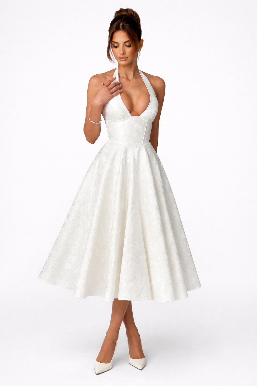 Valentina | Vestido de Encaje Floral cómodo