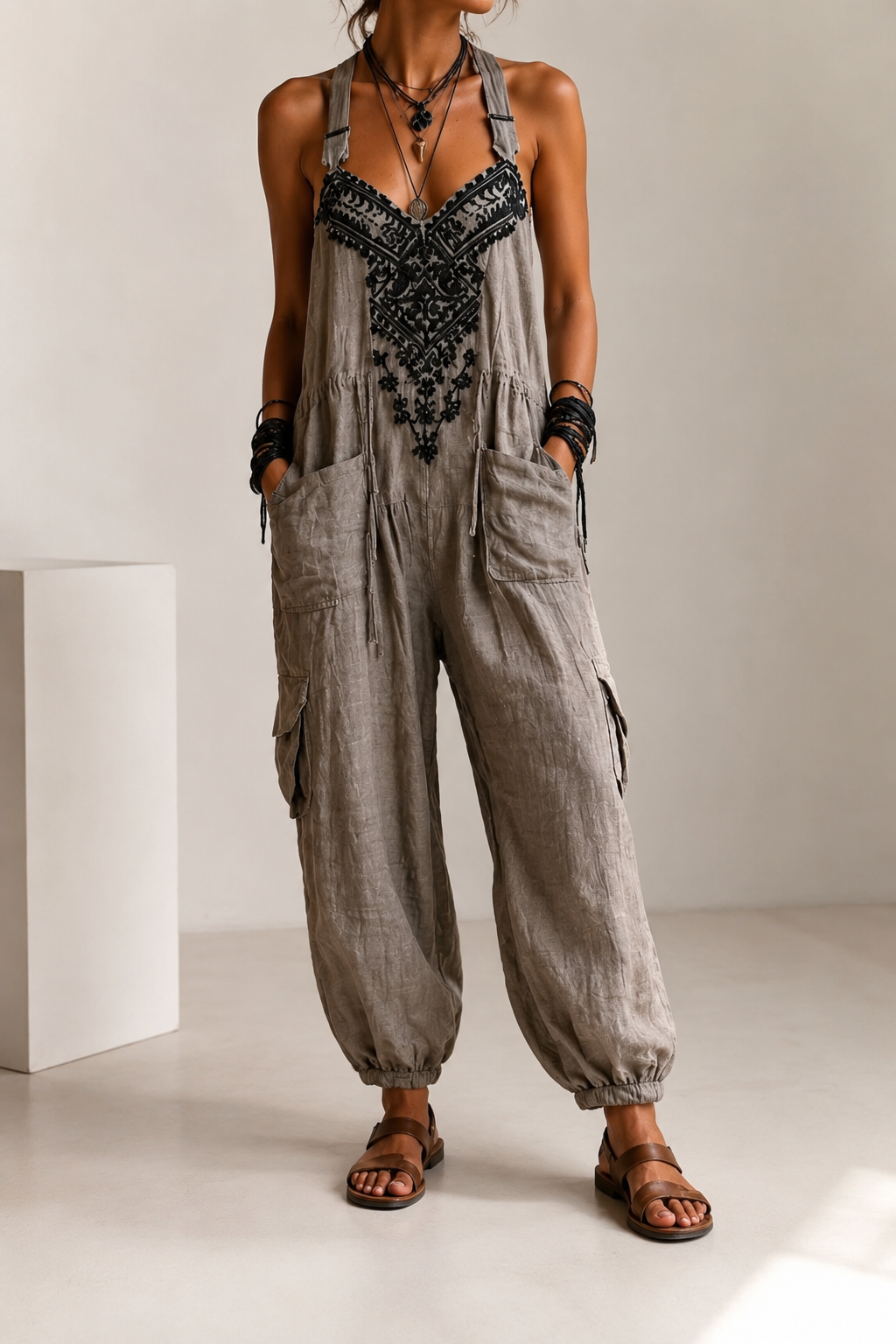 Erminilda | Mono bohemio bordado