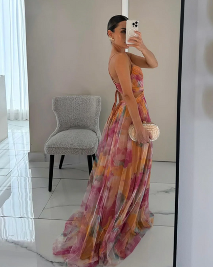 Valentina | Vestido largo Floral Elegante