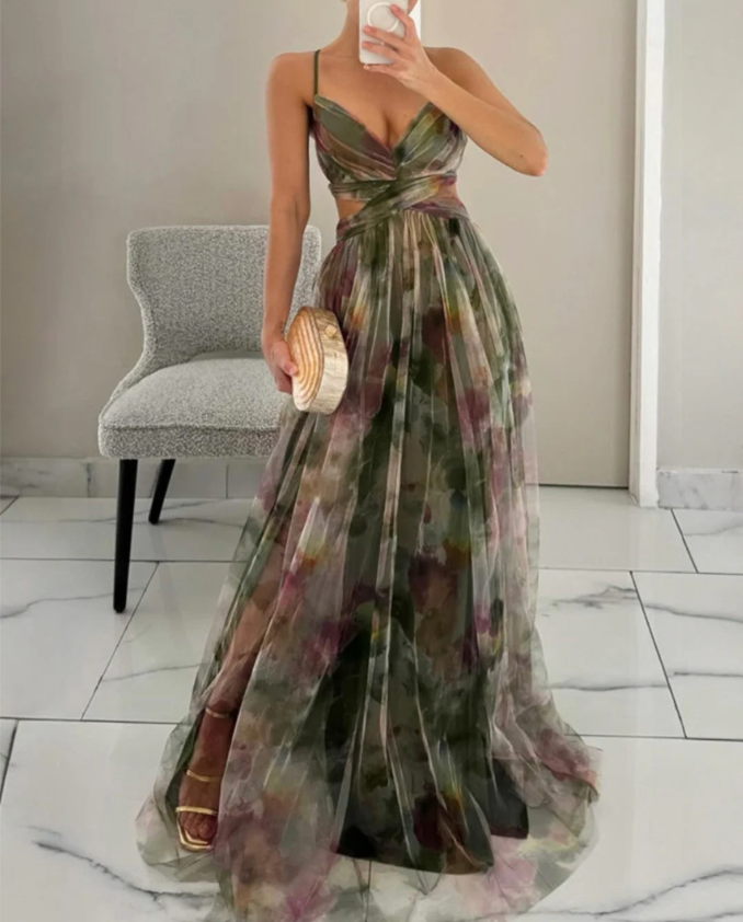 Valentina | Vestido largo Floral Elegante