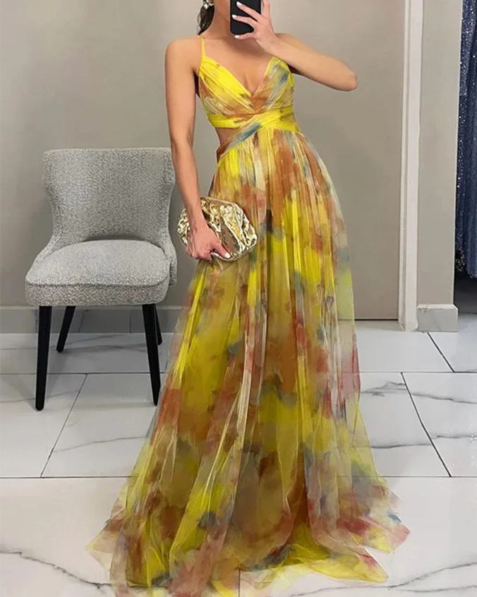 Valentina | Vestido largo Floral Elegante