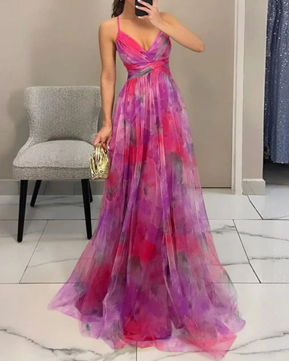 Valentina | Vestido largo Floral Elegante