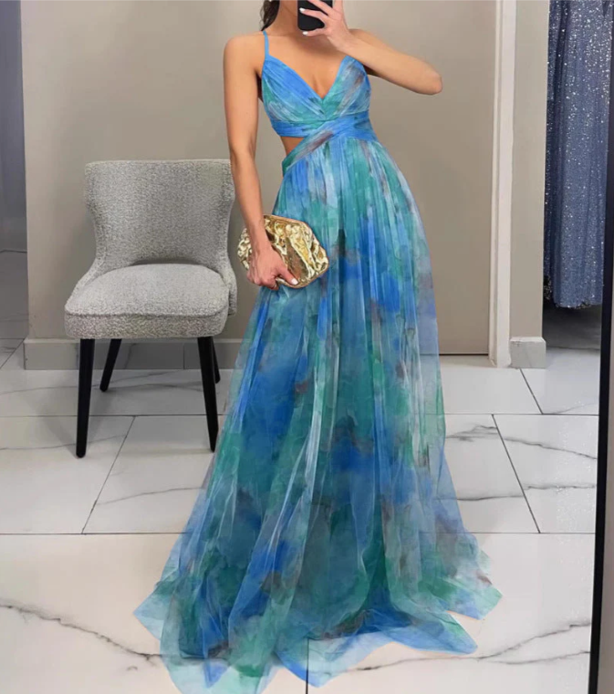 Valentina | Vestido largo Floral Elegante