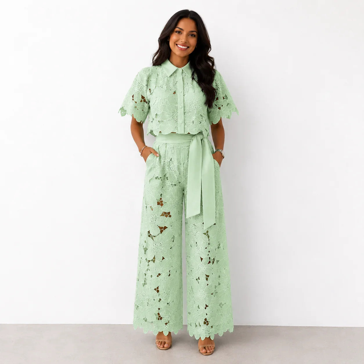 Isabella | Conjunto de dos piezas vaporoso