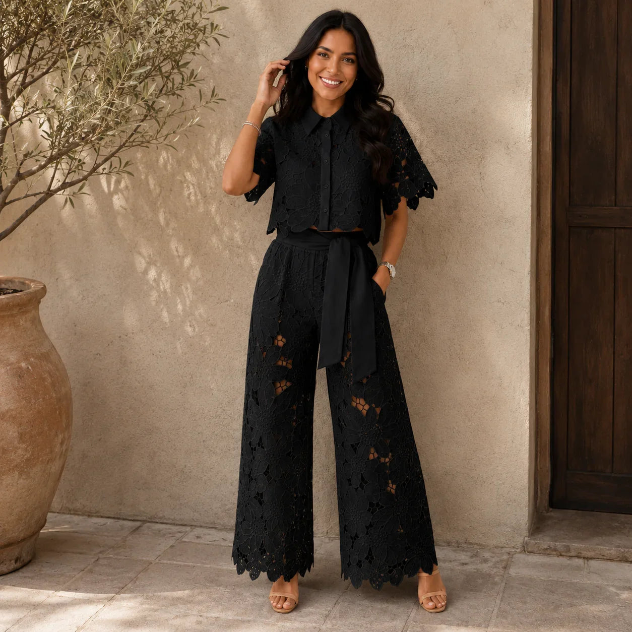 Isabella | Conjunto de dos piezas vaporoso