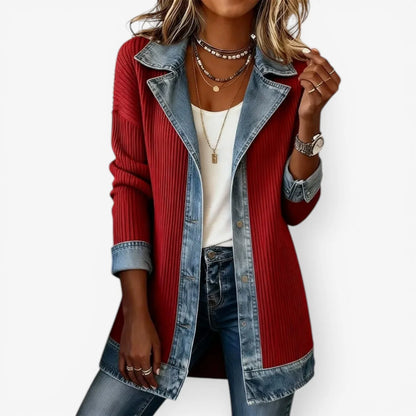 Ainhoa | Chaqueta para Otoño de mezcla con detalles