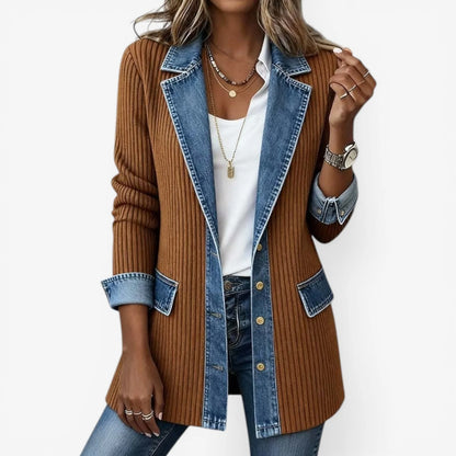 Ainhoa | Chaqueta para Otoño de mezcla con detalles