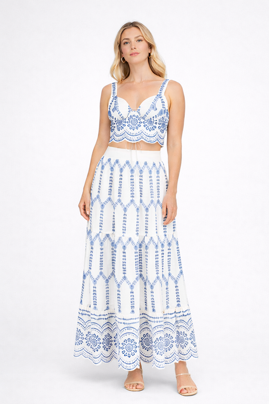 Conjunto Capri Azul Mediterráneo