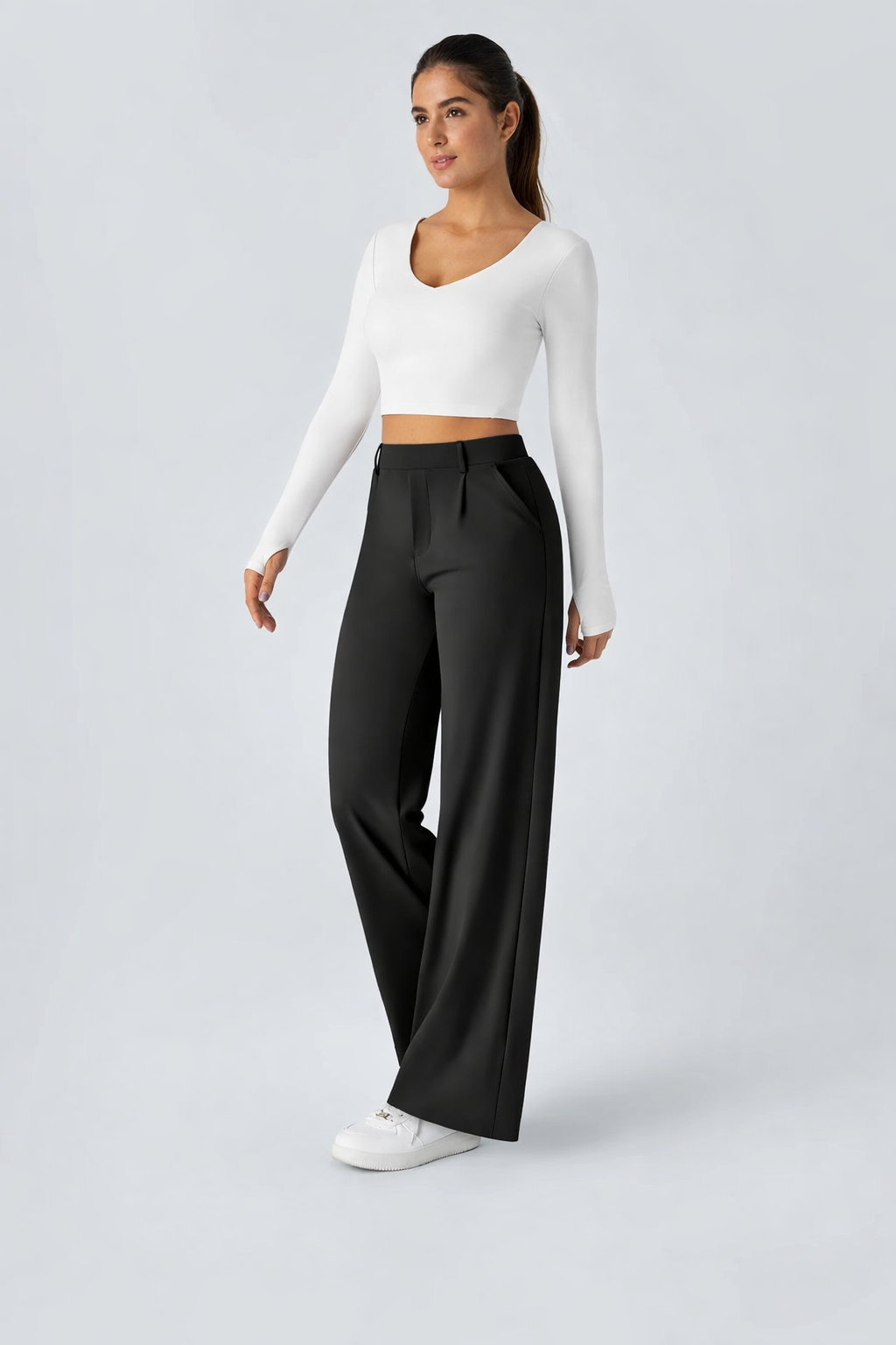 Aurora | Pantalón Cintura Alta · Corte Recto Elegante